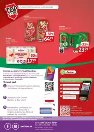 Catalog Auchan Pagină 32: Darling hrană uscată pentru câini adulți €64,99, Heineken bere blondă doză €23,99