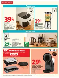 Catalogue Auchan | Halloween page 14: QILIVE FRITEUSE SANS HUILE €39,99, KRUPS MACHINE ESPRESSO NESCAFÉ DOLCE GUSTO €29,99