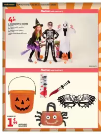 Catalogue Auchan | Halloween page 6: DÉGUISEMENT DE SORCIÈRE €4,99, ACCESSOIRES HALLOWEEN €1,99