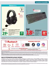 Catalogue Auchan | Halloween page 63: QILIVE CASQUE SF GAMING Q.3406 €29,99, G-LAB CLAVIER THE KEYS CAESIUM EX €18,74