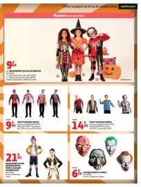 Catalogue Auchan | Halloween page 7: TOP ET MASQUE ADULTE €9,99, MASQUE ADULTE LICENCE €6,99