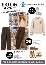 Catalogue E.Leclerc | Look&Vous page 1: Pull €22,95, Pantalon portefeuille €19,95