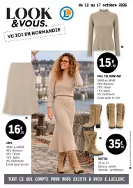 Catalogue E.Leclerc | Look&Vous page 5: Pull col montant €15,95, JUPE €16,95