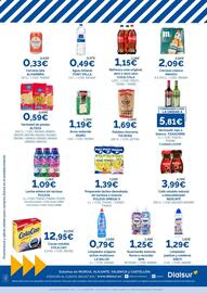 Folleto Dialsur Cash & Carry Página 2: Font vella - agua mineral €0,49, Alhambra - cerveza lata €0,33