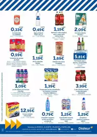 Folleto Dialsur Cash & Carry Página 2: Font vella - agua mineral €0,49, Alhambra - cerveza lata €0,33