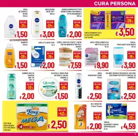 Volantino A&O Pagina 13: Nivea bagno creme soft €3,00, Bionsen bagnoschiuma dermoprotettivo €2,00