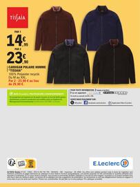 Catalogue E.Leclerc | Spécial maille page 20: Tissaia cardigan polaire homme €23,90