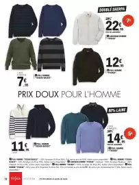 Catalogue E.Leclerc | Spécial maille page 12: Tissaia basics pull homme €7,95, Tissaia cardigan homme €22,95
