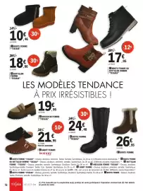 Catalogue E.Leclerc | Spécial maille page 16: TISSAIA MOCASSIN FEMME €19,95, BOTTE FEMME "TISSAIA" €24,46
