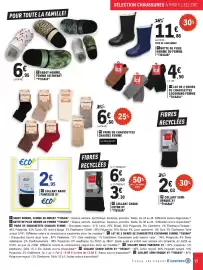 Catalogue E.Leclerc | Spécial maille page 17: Tissaia Sabot €6,95, Tissaia Chaussettes €4,50