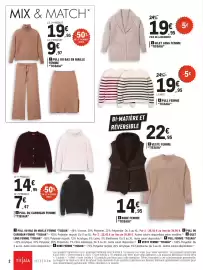 Catalogue E.Leclerc | Spécial maille page 2: TISSAIA Pull ou bas en maille femme €9,97, TISSAIA PULL FEMME €19,95