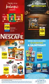 Tesco akciós újság hét 42 Oldal 19: Nescafé instant €1.799,00, Kinder mini friends csokoládé €1.799,00