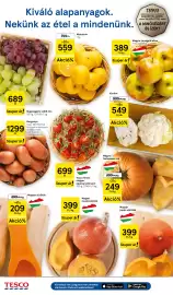 Tesco akciós újság hét 42 Oldal 2: Burgonya €1.299,00, Magyar japán sütőtök €399,00