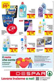 Volantino Despar Pagina 16: Panni in microfibra vileda €2,99, Assorbenti con ali assortiti Lines è €2,99