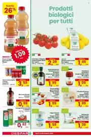 Volantino Despar Pagina 10: Succo e polpa gusti assortiti Despar Scelta Verde Bio €1,59