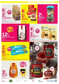 Catalogue E.Leclerc semaine 42 page 11: LEROUX Chicorée Nature €5,53, Le Temps des Cerises Café grain saveur noisette €2,59