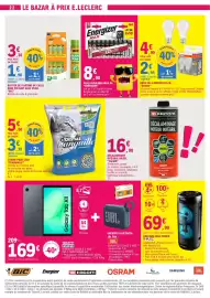 Catalogue E.Leclerc semaine 42 page 22: OSRAM Ampoules LED €1,90, La Cristale tranquille €3,30