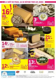 Catalogue E.Leclerc semaine 42 page 6: Cantorel Saint Nectaire €12,90, MC CAMBELL CHEDDAR €14,50