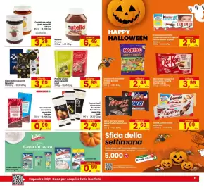 Volantino Eurospar Pagina 11: Orsetto o Scherzetto? 20 Mini Bustine Haribo €2,49, Cioccolatini assortiti Perugina €3,69