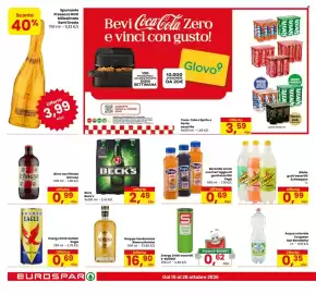 Volantino Eurospar Pagina 18: Energy Drink assortiti €0,62, ACQUA NATURALE ECOGREEN SAN BENEDETTO €0,35