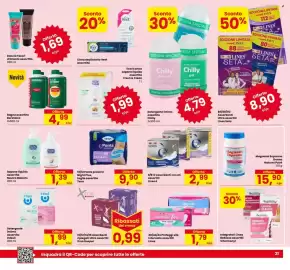 Volantino Eurospar Pagina 21: 9/9+2 Assorbenti con ali assortiti €2,99, Doccia Tesori d'Oriente assortita €1,69