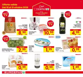 Volantino Eurospar Pagina 4: Olio Extra Vergine di oliva 100% Italiano Despar Premium €4,99