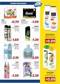 Volantino Le Bolle di Giù Giù Pagina 5: Breeze Acqua €3,99, Maxi Igienica €0,79