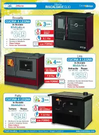 Volantino Centro Brico Pagina 13: Patty Cucina a Legna €599,00, Rossella Cucina a Legna in Acciaio €849,00