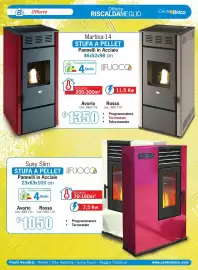Volantino Centro Brico Pagina 7: 기 <B Offerte Offerte RISCALDAMEGLIO Martina-14 STUFA A PELLET Pannelli in Acciaio 46x52x98