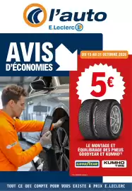 Catalogue E.Leclerc L'Auto page 1: TECH l'auto AVIS D'ÉCONOMIES E.Leclerc L DU 13 AU 31 OCTOBRE 2026 K 5€ GOOD GOOD TE LE