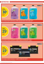 Catalogue E.Leclerc L'Auto page 5: ENTRETIEN Ticket E.Leclerc 30% avec la Carte TECHS ENTEREMENT RECYCLABLE TECH Lave-glace