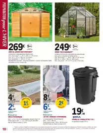 Catalogue E.Leclerc Brico | Jardin page 10: SERRE POLYCARBONATE €249,00, Beaux jours VOILE D'HIVERNAGE €2,60