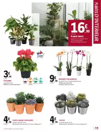 Catalogue E.Leclerc Brico | Jardin page 11: PLANTE GRASSE SUCCULENTE €4,90, FLEURS DE FRANCE CYCLAMEN €3,50