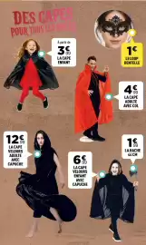 Catalogue Centrakor page 21: LA CAPE VELOURS ENFANT AVEC CAPUCHE €6,99, LA CAPE VELOURS ADULTE AVEC CAPUCHE €12,99