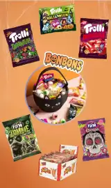 Catalogue Centrakor page 8: Fini ZOMBIE CANDY GUM Fini FRUITY FLAVOURS! Trolli TARANTULA 360g CARAMELOS DE GOMA CIT BIG BIC