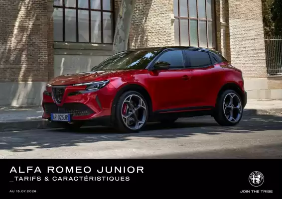Catalogue Alfa Romeo (valable jusqu'au 31-12)