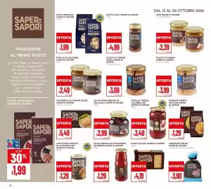 Volantino Pan Pagina 18: Olive nere greche in salamoia Saper di Sapori €2,99, Ventresca di tonno selex saper di sapori €5,49