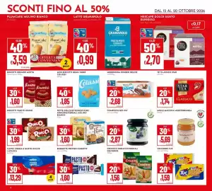 Volantino Pan Pagina 4: Barrette protein enervit €1,60, Fette dolcifette/rustiche/armonie/cereali mulino bianco €1,60
