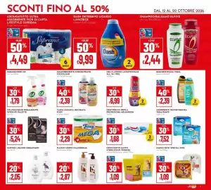 Volantino Pan Pagina 7: Dentifricio tripla protezione Aquafresh €1,68, Bagnoschiuma Vidal €2,39