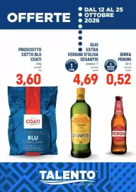 Volantino Talento Professional Store Pagina 1: Prosciutto cotto Blu Coati €3,60