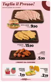 Volantino In Coop Pagina 8: Grancotolette di Pollo COOP €2,19, Hamburger di Tacchino AMADORI €1,19