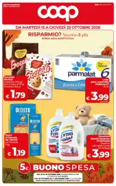 Volantino Coop Radenza Pagina 1: Gocciole Pavesi €1,79, Detersivo liquido lavatrice LYSOFORM €3,99