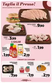 Volantino Coop Radenza Pagina 12: Hamburger di Tacchino Amadori €1,19, Cotoletta alla Valdostana AIA €2,79