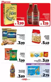 Volantino Coop Radenza Pagina 22: Filetti di tonno Mareblu €3,99, Patatine DORITOS €1,99