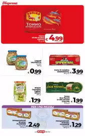 Volantino Coop Radenza Pagina 23: Tonno Due Pavoni in Olio di Semi Coalma €1,99, Tonno all'olio di oliva Auriga €4,99