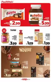 Volantino Coop Radenza Pagina 26: Miele Millefiori Solidal €3,99, Nutella Ferrero €5,99