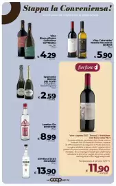 Volantino Coop Radenza Pagina 30: Vino Catarratto/Nerello Mascalese Murgo €5,90, Spumante Rocca dei Forti €2,59