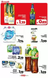 Volantino Coop Radenza Pagina 33: Acqua Naturale Vera €1,74, Succo di Frutta Intenso Skipper ZUEGG €1,39