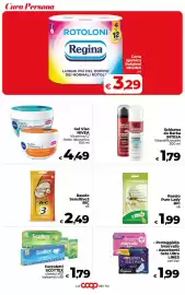Volantino Coop Radenza Pagina 37: Gel VISO NIVEA €4,49, Carta igienica Rotoloni Regina €3,29