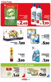 Volantino Coop Radenza Pagina 40: Asciugatutto MAXI €1,89, Detersivo Piatti Pouch Svelto €2,49